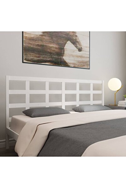 Concept Tăblie de pat, alb, 205,5x4x100 cm, lemn masiv de pin