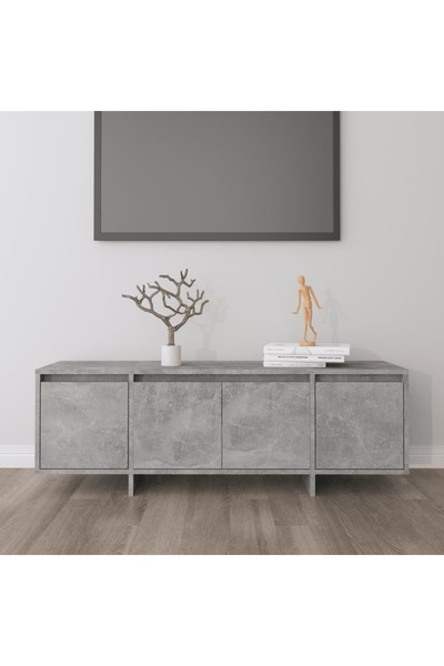 Concept Comodă TV, gri beton, 120x30x40,5 cm, PAL