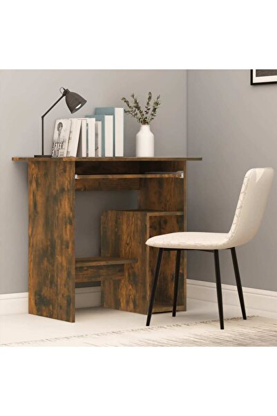 Concept Birou, stejar fumuriu, 80x45x74 cm, lemn prelucrat