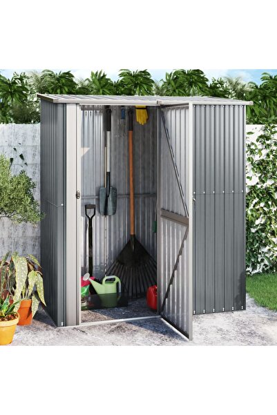 Concept Șopron biciclete de grădină gri 180,5x97x209,5 cm oțel zincat