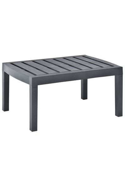 Concept Τραπέζι κήπου, ανθρακί, 78 x 55 x 38 cm, πλαστικό