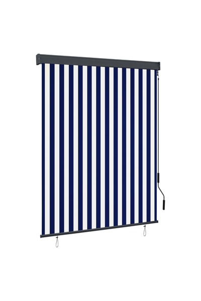 Concept Εξωτερικό ρολό, μπλε και λευκό, 140 x 250 εκ.