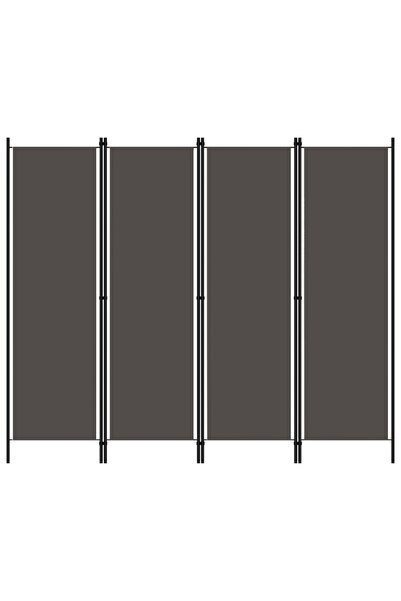 Concept Paravan de cameră cu 4 panouri, antracit, 200 x 180 cm