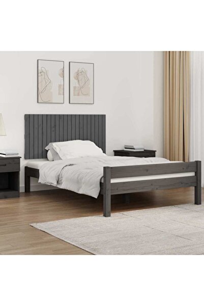 Concept Κεφαλάρι τοίχου, γκρι, 127,5x3x60 cm, μασίφ ξύλο πεύκου