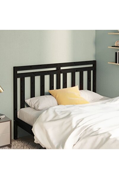 Concept Κομοδίνο, μαύρο, 126x4x100 cm, μασίφ ξύλο πεύκου