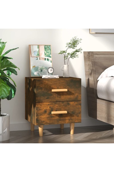 Concept Κομοδίνο, καπνιστή δρυς, 40x35x47,5 εκ.