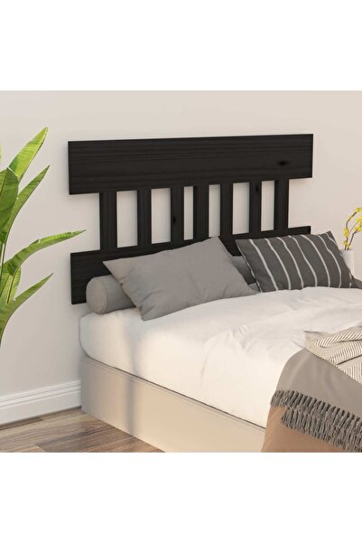 Concept Κομοδίνο, μαύρο, 203,5x3x81 cm, μασίφ ξύλο πεύκου