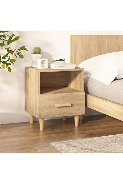 Concept Κομοδίνο, δρυς sonoma, 40x35x47 εκ.