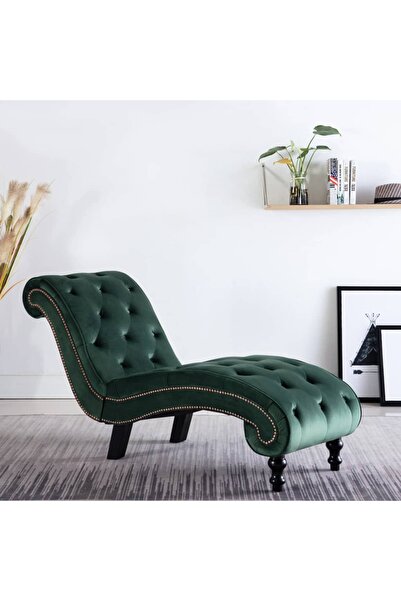 Concept Șezlong, verde, catifea