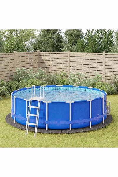 Concept Геотекстилно покривало за басейн, светло сиво, Ø458 см, Полиестер