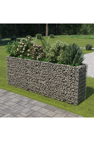 Concept Strat înălțat gabion, 270 x 50 x 100 cm, oțel galvanizat