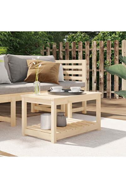 Concept Τραπέζι κήπου, 82,5x50,5x45 εκ., μασίφ ξύλο πεύκου