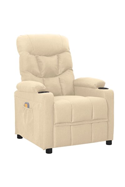 Concept Πτυσσόμενη πολυθρόνα μασάζ, κρεμ, υφασμάτινη