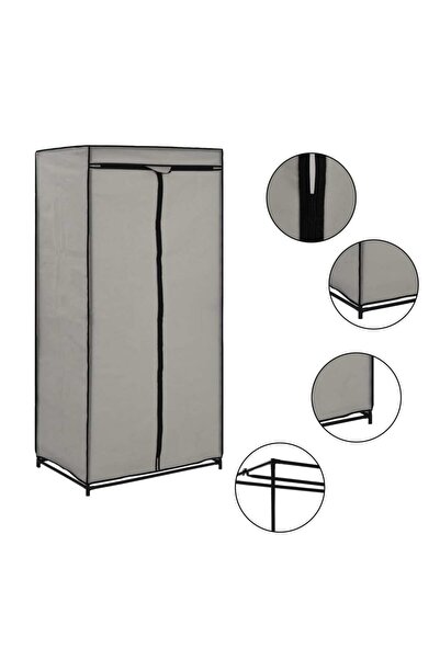 Concept Șifonier, gri, 75 x 50 x 160 cm