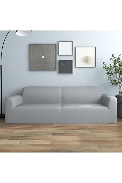 Concept Ελαστικό Κάλυμμα καναπέ για 3θέσιο Πολυεστέρας ζέρσεϊ, γκρι