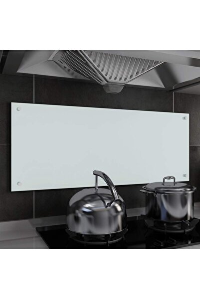 Concept Πλαίσιο κουζίνας, λευκό, 100x40 εκ., σκληρυμένο γυαλί