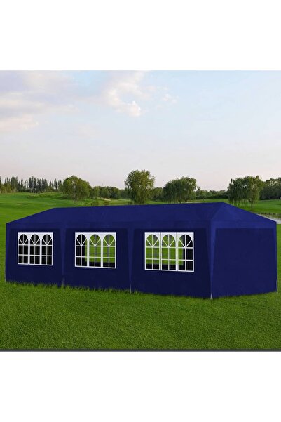 Concept Cort de petrecere, albastru, 3 x 9 m