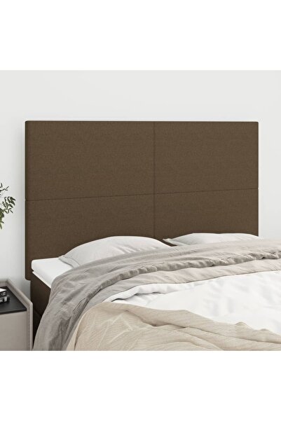 Concept Tăblii de pat, 4 buc, maro închis, 72x5x78/88 cm, textil