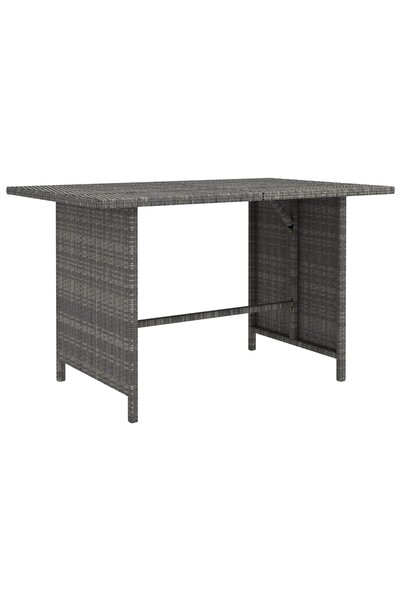 Concept Τραπέζι κήπου, γκρι, 110x70x65 cm, πολυρατάν