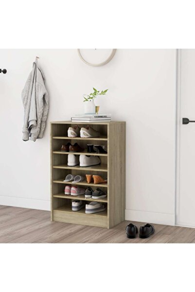 Concept Ράφι παπουτσιών, δρυς sonoma, 60x35x92 cm, μοριοσανίδα