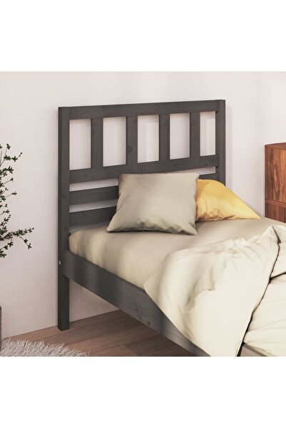 Concept Tăblie de pat, gri, 81x4x100 cm, lemn masiv de pin