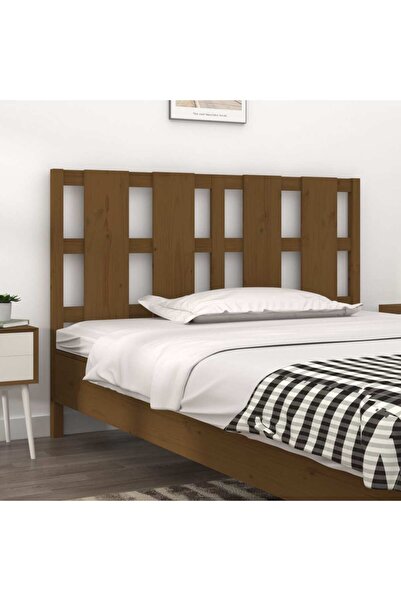 Concept Κομοδίνο, μελί καφέ, 145,5x4x100 εκ., μασίφ ξύλο πεύκου