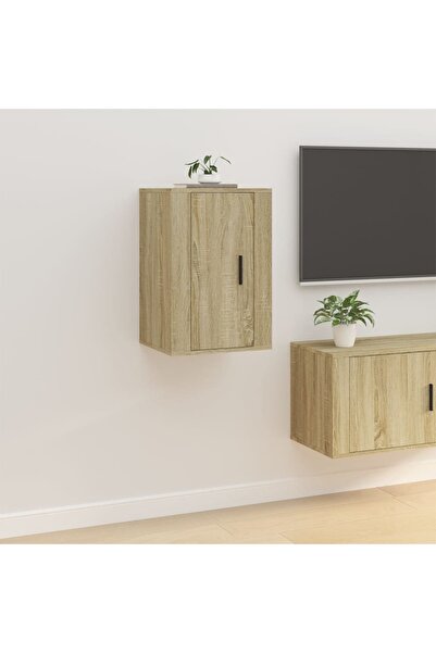 Concept Dulap TV montat pe perete, stejar sonoma, 40x34,5x60 cm