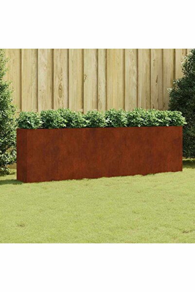 Concept Υπερυψωμένο παρτέρι κήπου, 280x40x80 εκ., ατσάλι Corten