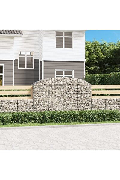 Concept Coș gabion arcuit 200x50x120/140 cm fier galvanizat
