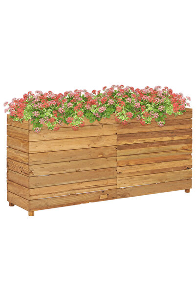 Concept Strat înălțat, 150 x 40 x 72 cm, lemn de tec reciclat și oțel