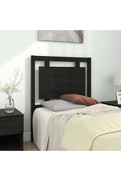 Concept Κομοδίνο, μαύρο, 80,5x4x100 cm, μασίφ ξύλο πεύκου