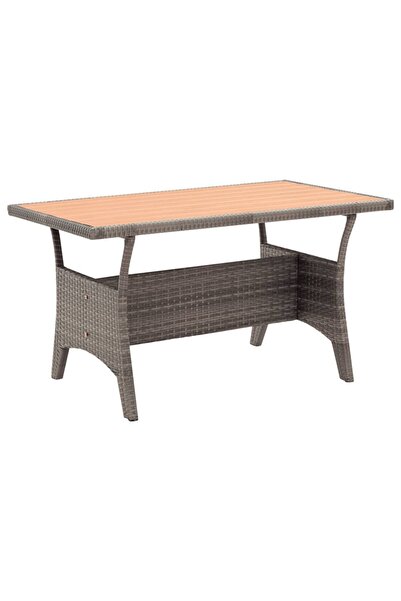 Concept Τραπέζι κήπου, γκρι, 120x70x66 cm, πολυρατάν