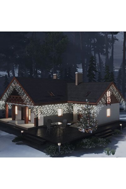 Concept Lumini de perdea tip gheață 400 LED-uri alb rece 8 funcții 10 m