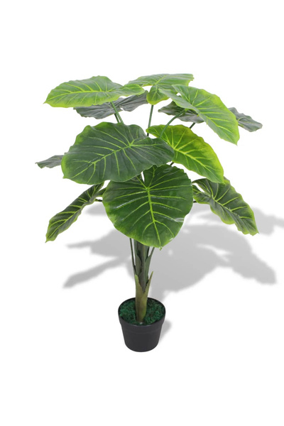 Concept Τεχνητό φυτό Taro με γλάστρα, 70 cm, πράσινο