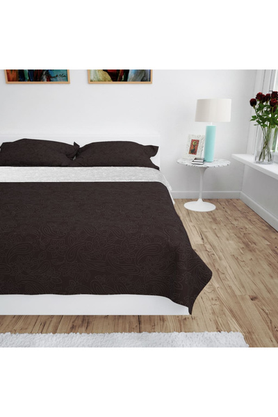 Concept Κουβέρτα Καπιτονέ Διπλής όψης , 230x260 εκ., κρεμ και καφέ