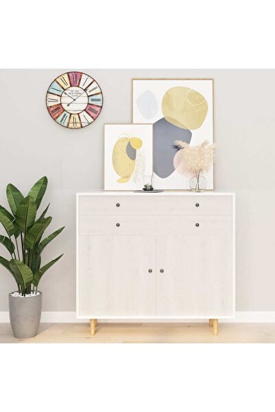 Concept Αυτοκόλλητες μεμβράνες επίπλων, 2 τεμ., λευκό ξύλο, 500 x 90 cm, PVC