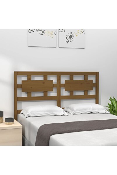 Concept Κομοδίνο, μελί καφέ, 125,5x4x100 εκ., μασίφ ξύλο πεύκου