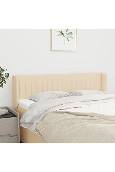 Concept Κρεμ κεφαλάρι με φτερά 147x16x78/88 εκ. ύφασμα