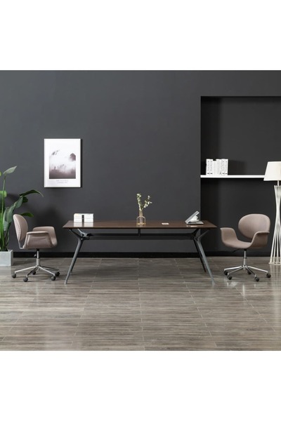 Concept Περιστρεφόμενη καρέκλα γραφείου, γκρι-μπεζ, ύφασμα