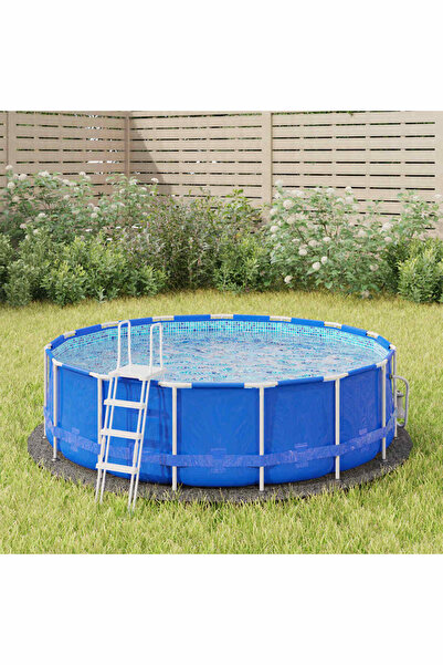 Concept Геотекстилно покривало за басейн, светло сиво, Ø244 см, Полиестер