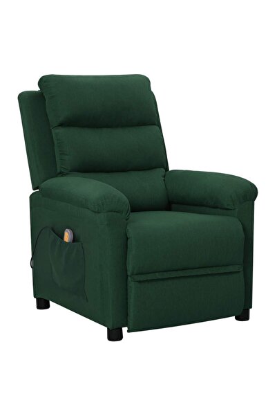 Concept Πτυσσόμενη πολυθρόνα μασάζ, σκούρο πράσινο, ύφασμα