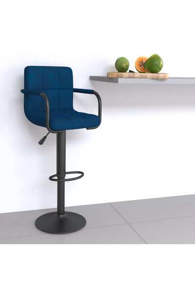 Concept Σκαμπό μπαρ, μπλε, Βελούδο