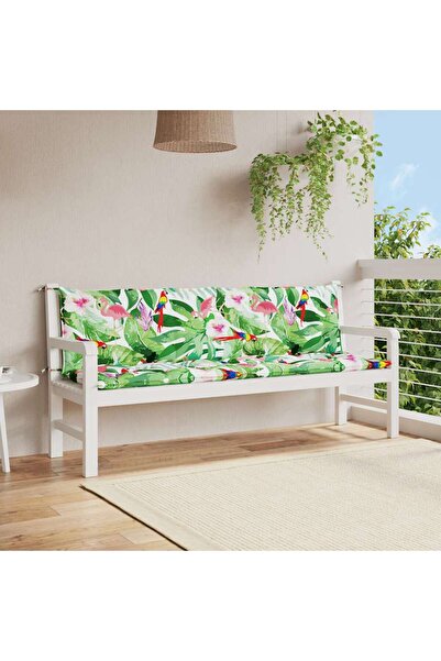 Concept Μαξιλάρια πάγκου κήπου, 2 τεμ., πολύχρωμα, 200x50x7cm, oxford