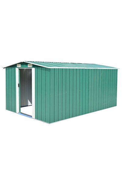Concept Αποθήκη κήπου, 257 x 392 x 181 cm, μεταλλική, πράσινη