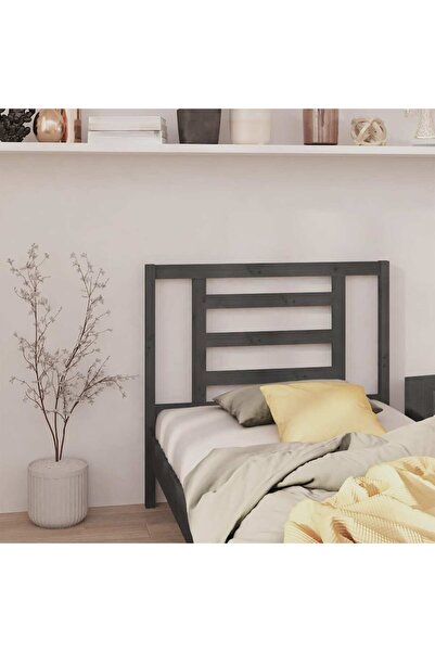 Concept Κομοδίνο, γκρι, 106x4x100 cm, μασίφ ξύλο πεύκου