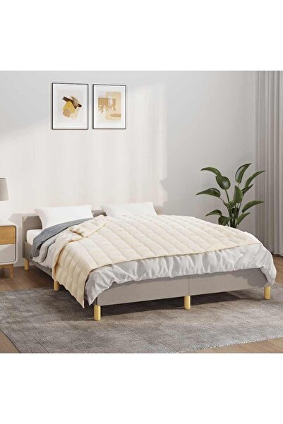 Concept Pătură cu greutăți, crem deschis, 120x180 cm, 9 kg, textil