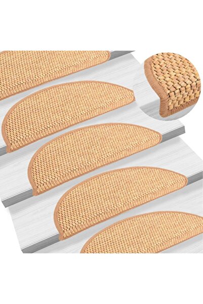 Concept Covorașe scări autoadezive 15 buc. nisipiu 56x20cm aspect sisal