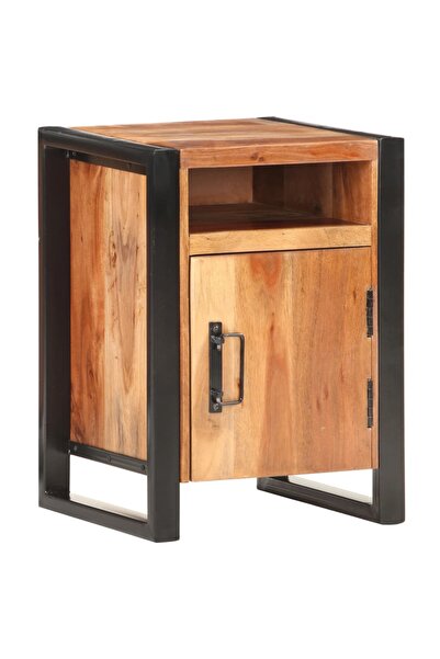 Concept Κομοδίνο, 40x35x55 cm, μασίφ ξύλο ακακίας με φινίρισμα sheesham