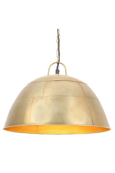 Concept Lustră industrială vintage, 25 W, 41 cm, alamă, rotund, E27