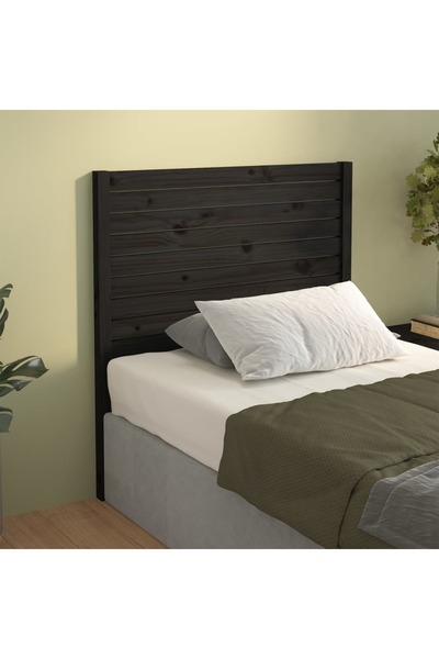 Concept Κομοδίνο, μαύρο, 81x4x100 cm, μασίφ ξύλο πεύκου